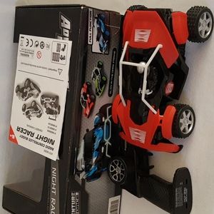 RC Buggy Night Racer Car Red COMPLETE